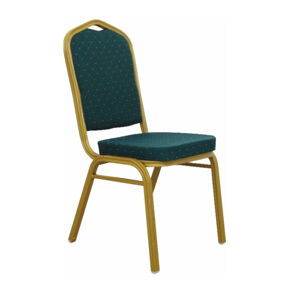 Tempo Kondela Židle ZINA NEW - látka zelená / matný zlatý rám + kupón KONDELA10 na okamžitou slevu 3% (kupón uplatníte v košíku)