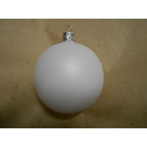 Vánoční ozdoby Malá vánoční koule 6 ks - bílá skořápka
