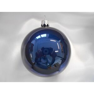 Vánoční ozdoby Malá vánoční koule 6 ks - tmavě modrá lesklá