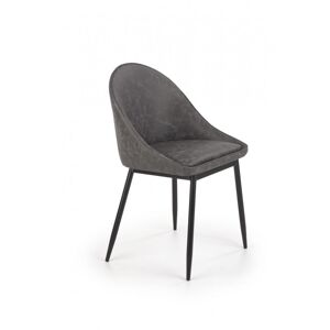 Halmar jídelní židle K406 - šedá ekokůže