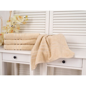 Bavlněný froté ručník Classic - Krémový Rozměr: 50 x 100