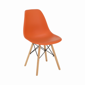 Tempo Kondela Židle CINKLA 3 NEW - oranžová / buk + kupón KONDELA10 na okamžitou slevu 3% (kupón uplatníte v košíku)