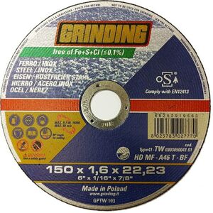 Grinding Řezný kotouč GRINDING 150x1,6x22,23 nerez, ocel