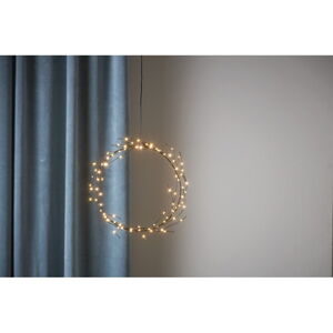Černá světelná dekorace s vánočním motivem ø 24 cm Nike – Star Trading