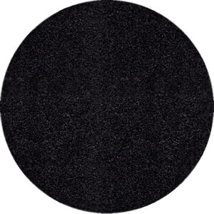 Ayyildiz Kruhový koberec Dream Shaggy 4000 – černá 80x80 (průměr) kruh