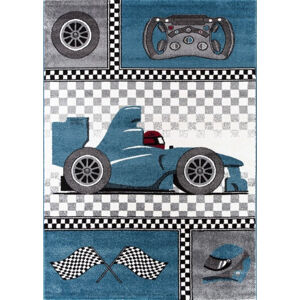 Ayyildiz Dětský kusový koberec Kids 460 – modrá Formule 1 120x170 cm