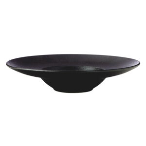 Černý keramický talíř ø 28 cm Caviar – Maxwell & Williams