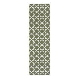 Zelený koberec běhoun 250x80 cm Glam - Hanse Home
