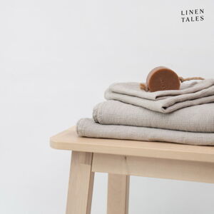 Vaflový lněný ručník v přírodní barvě 45x65 cm – Linen Tales