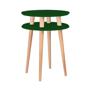 Tmavě zelený odkládací stolek Ragaba Ufo, ⌀ 45 cm