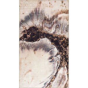 Krémovo-hnědý pratelný koberec 150x80 cm - Vitaus