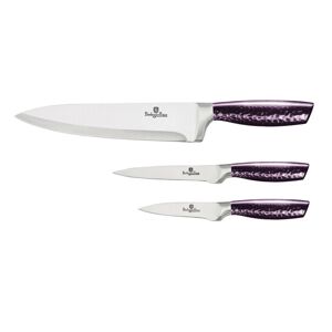 BERLINGERHAUS Sada nožů nerez 3 ks Purple Eclipse Collection BH-2675