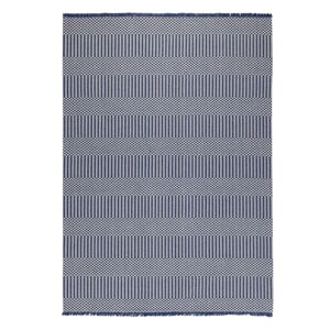 Modrý bavlněný koberec Oyo home Casa, 75 x 150 cm