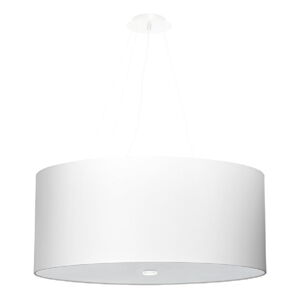 Bílé závěsné svítidlo se skleněným stínidlem ø 60 cm Volta – Nice Lamps