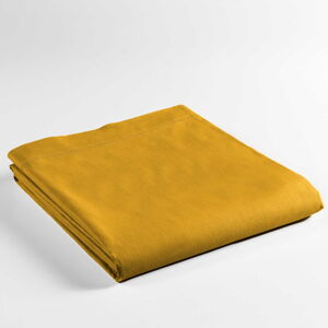 Žluté bavlněné prostěradlo 180x290 cm Lina – douceur d'intérieur