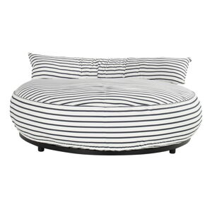 Černobílá polstrovaná zahradní postel Emma – Hartman