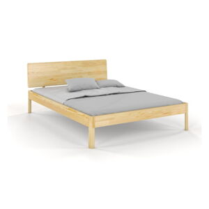 Dvoulůžková postel z borovicového dřeva 160x200 cm v přírodní barvě Ammer – Skandica