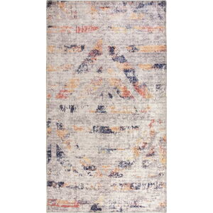Bílo-béžový pratelný koberec běhoun 200x80 cm - Vitaus