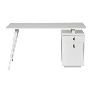 Bílý psací stůl Marckeric Rudy, 140 x 60 cm