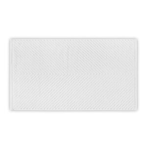 Bílý bavlněný ručník 71x40 cm Chevron - Foutastic