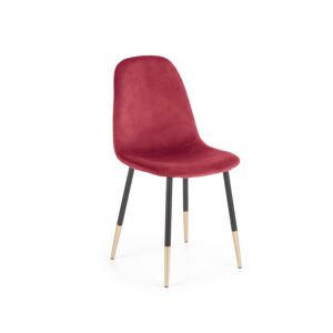 Jídelní židle ATLANTA –⁠ kov, látka, červená
