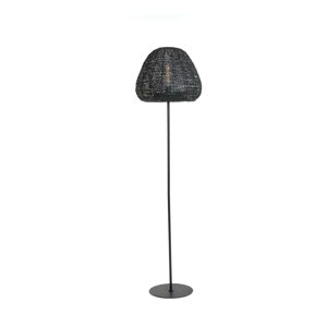 Matně černá stojací lampa (výška 162 cm) Finou – Light & Living