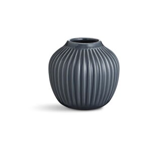 Antracitová kameninová váza Kähler Design Hammershoi, ⌀ 13,5 cm