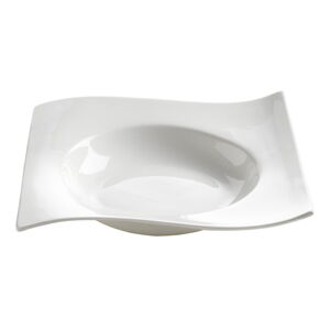 Bílý hluboký  porcelánový talíř Motion – Maxwell & Williams