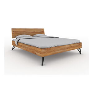 Dvoulůžková postel z dubového dřeva 140x200 cm Golo 2 - The Beds