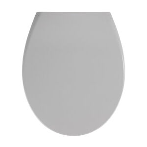 Světle šedé WC sedátko se snadným zavíráním Wenko Samos, 44,5 x 37,5 cm