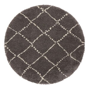 Šedý koberec Mint Rugs Hash, ⌀ 120 cm