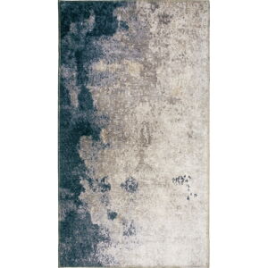 Modro-krémový pratelný koberec běhoun 200x80 cm - Vitaus