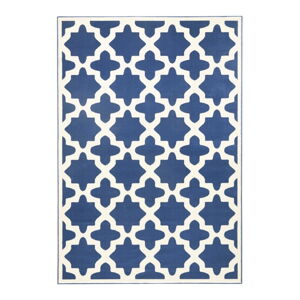 Modro-bílý koberec Zala Living Noble, 70 x 140 cm
