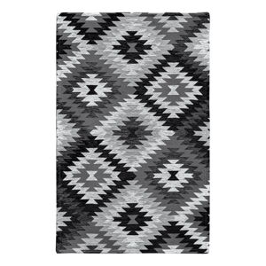 Černo-šedý pratelný běhoun 55x140 cm Avana Nero – Floorita