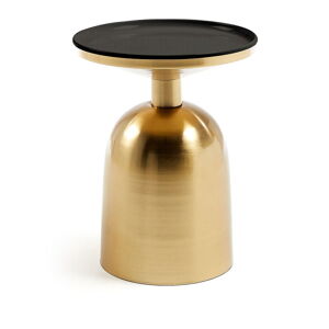 Odkládací stolek ve zlaté barvě Kave Home Physic, ø 37 cm