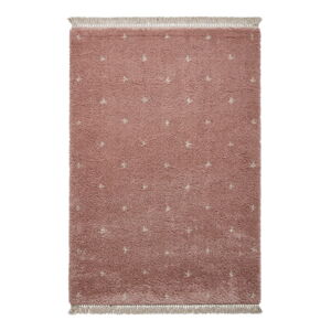 Růžový koberec Think Rugs Boho Dots, 160 x 220 cm
