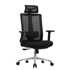 Kancelářská ergonomická židle WAVE — černá, nosnost 150 kg
