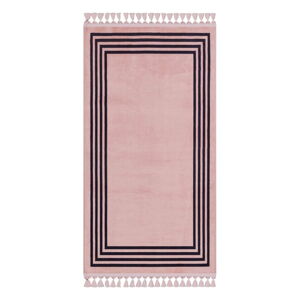 Růžový pratelný koberec běhoun 200x80 cm - Vitaus