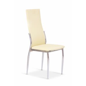Jídelní židle CAL – ekokůže, více barev Vanilková