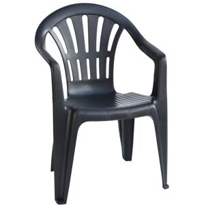 Zahradní židle KONA –⁠ plast, antracit