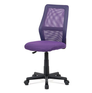 Dětská kancelářská židle na kolečkách Autronic KA-V101 PUR – bez područek, fialová