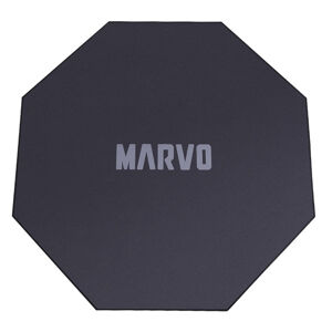Herní podložka pod křeslo MARVO  – 110x110 cm, černá, protiskluzová