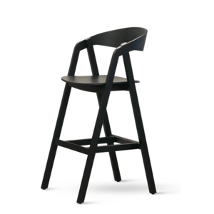 Barová židle Stima GURU HOME — masiv buk, černá