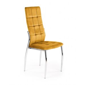 Jídelní židle SAGAL – samet, více barev Žlutá