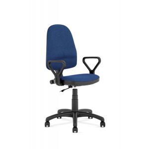 Kancelářská otočná židle BRAVO — látka, více barev Modrá