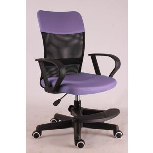 Dětská židle na kolečkách TIMMY II s podnožkou — látka, více barev fialová